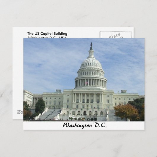 Briefkaart Washington (Voorkant / Achterkant)