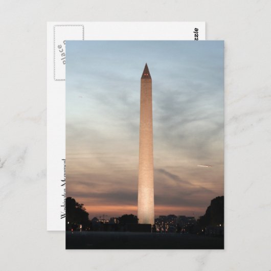 Briefkaart Washington Monument (Voorkant / Achterkant)