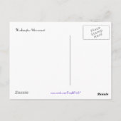 Briefkaart Washington Monument (Achterkant)