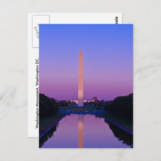 Briefkaart Washington Monument (Voorkant / Achterkant)