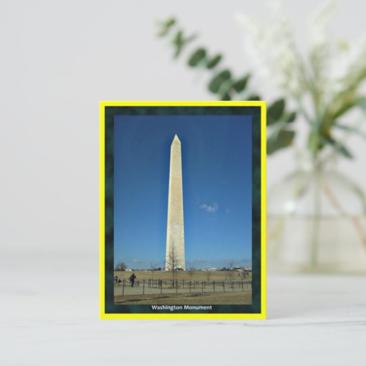 Briefkaart Washington Monument (Staand voorkant)