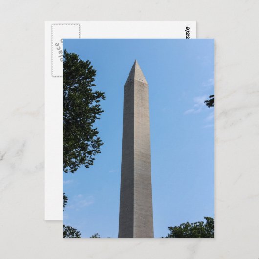 Briefkaart Washington Monument (Voorkant / Achterkant)