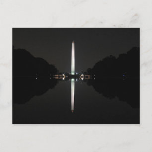 Briefkaart Washington Monument in night, VS