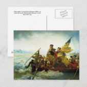 Briefkaart - Washington oversteekt de Delaware Riv (Voorkant / Achterkant)