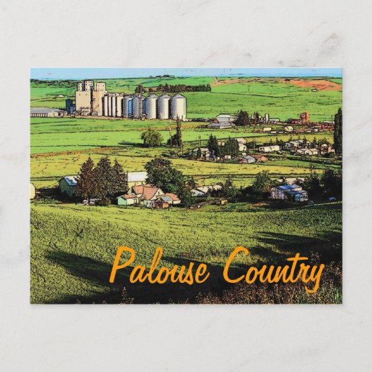 Briefkaart Washington Palouse (Voorkant)