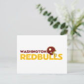 Briefkaart Washington Redbulls (Staand voorkant)