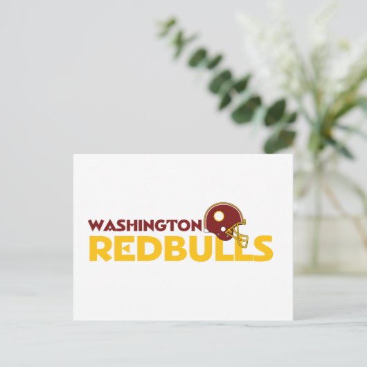 Briefkaart Washington Redbulls (Staand voorkant)