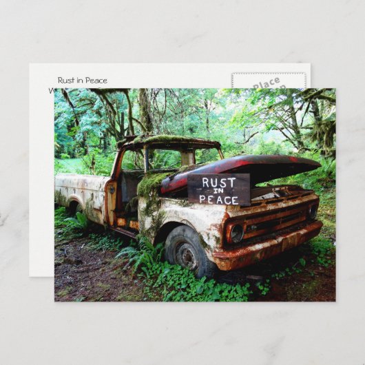 Briefkaart Washington: Rust in Vrede (Voorkant / Achterkant)