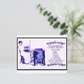 Briefkaart wasmachine (Staand voorkant)