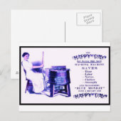 Briefkaart wasmachine (Voorkant / Achterkant)