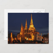 Briefkaart Wat Phra Si in Ayutthaya Thailand (Voorkant / Achterkant)