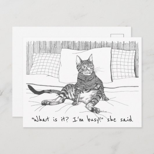 briefkaart: "Wat wil je?" (Lily) Briefkaart (Voorkant / Achterkant)