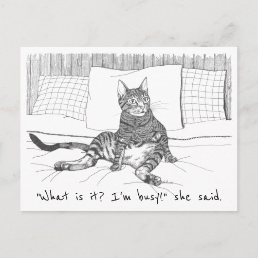 briefkaart: "Wat wil je?" (Lily) Briefkaart (Voorkant)