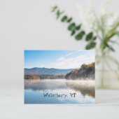 Briefkaart Waterbury Vermont (Staand voorkant)