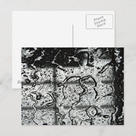 Briefkaart waterdruppels (Voorkant / Achterkant)