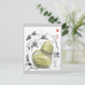 Briefkaart watermeloenen (Staand voorkant)