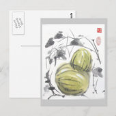 Briefkaart watermeloenen (Voorkant / Achterkant)