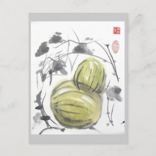 Briefkaart watermeloenen