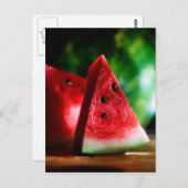 BRIEFKAART WATERMELON SLICE (Voorkant / Achterkant)