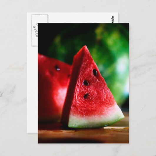 BRIEFKAART WATERMELON SLICE (Voorkant / Achterkant)