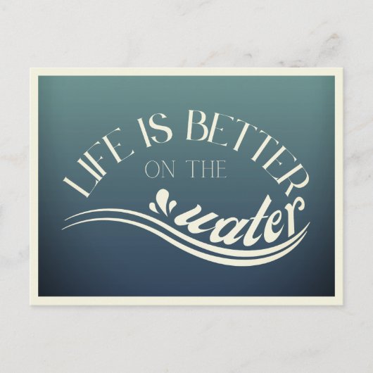 Briefkaart Watersport Surf Sup Zeilvakantie (Voorkant)