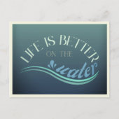 Briefkaart watersport Surfen sup zeilboot vakantie (Voorkant)