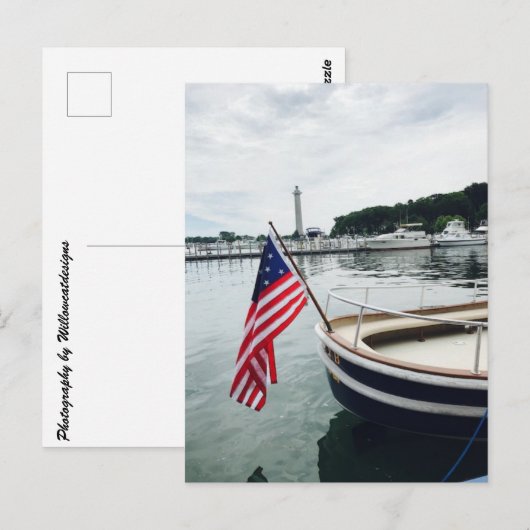 briefkaart "Watertaxi op Put-in-Bay" (Voorkant / Achterkant)