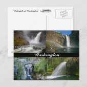 Briefkaart waterval in Washington (Voorkant / Achterkant)