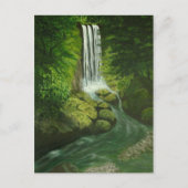 Briefkaart Waterval Nieuw-Zeeland (Voorkant)