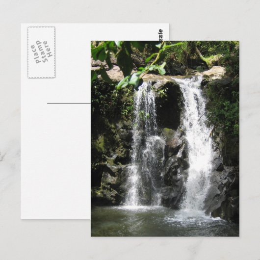 Briefkaart Watervalscènes (Voorkant / Achterkant)