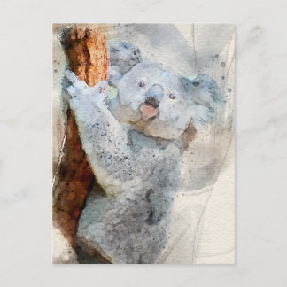 Briefkaart Waterverf Koala 2022