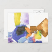 briefkaart "Waterverf vierkantjes" van xaNdeR (Voorkant / Achterkant)