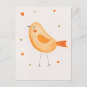 Briefkaart Waterverf Vogel (Voorkant)