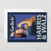 BRIEFKAART - We Can Do It - Harris & Walz 2024 (Voorkant / Achterkant)