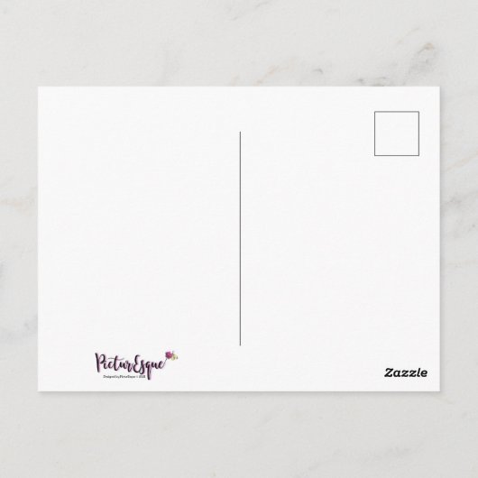 briefkaart "We hebben ons verplaatst" (Achterkant)