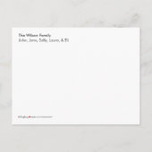 BRIEFKAART: We zijn verhuisd! Klassiek huis (rood) Aankondigingskaart (Achterkant)