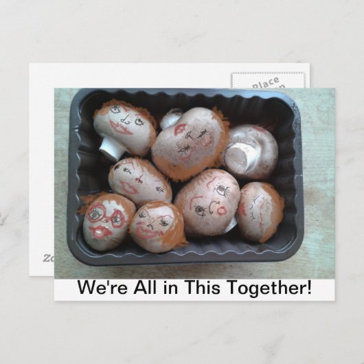 Briefkaart - We zitten allemaal in dit alles samen (Voorkant / Achterkant)