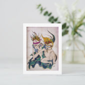 Briefkaart - We zouden de wereld redden (Staand voorkant)