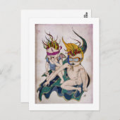 Briefkaart - We zouden de wereld redden (Voorkant / Achterkant)