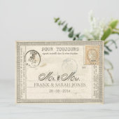  Briefkaart Wedding French (Staand voorkant)