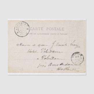 Briefkaart-weefselpapier Tissuepapier
