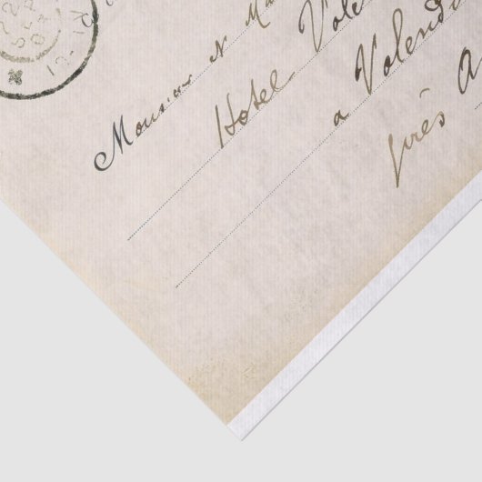 Briefkaart-weefselpapier Tissuepapier (Detail)