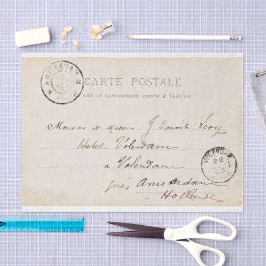 Briefkaart-weefselpapier Tissuepapier (Craft)