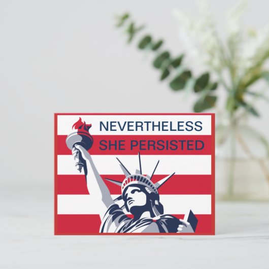 Briefkaart weerstaan (Staand voorkant)