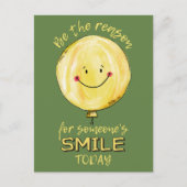 briefkaart "Wees de reden" (Voorkant)