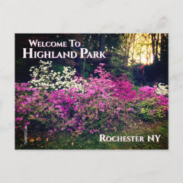 Briefkaart - Welkom bij Highland Park Rochester NY