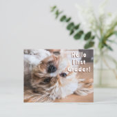 Briefkaart Welkom Studenten naar Class Puppy (Staand voorkant)