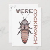 Briefkaart Werecockroach (Voorkant / Achterkant)