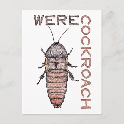 Briefkaart Werecockroach (Voorkant)