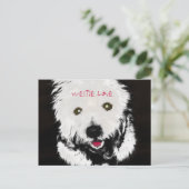 Briefkaart West Highland Terrier (Staand voorkant)